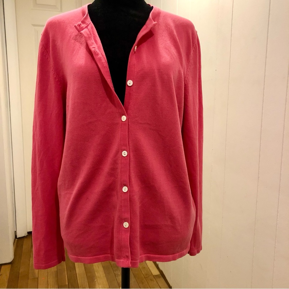Hot Pink Worthington Essentials Cardigan M